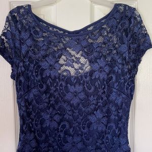 No Boundaries party dress, blue